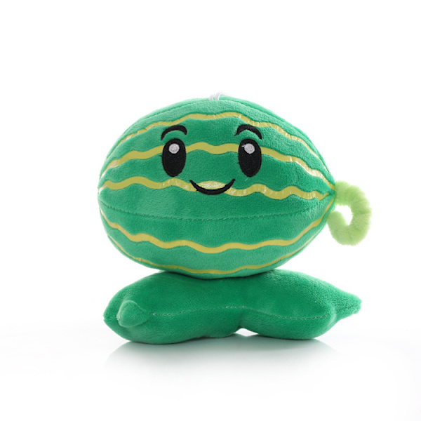 Plants vs Zombies Sunflower Pea Plyschleksaksdocka green watermelon About 15-20 cm