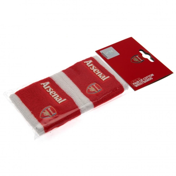 Arsenal FC officiella armband (set med 2) Röd One Size Red