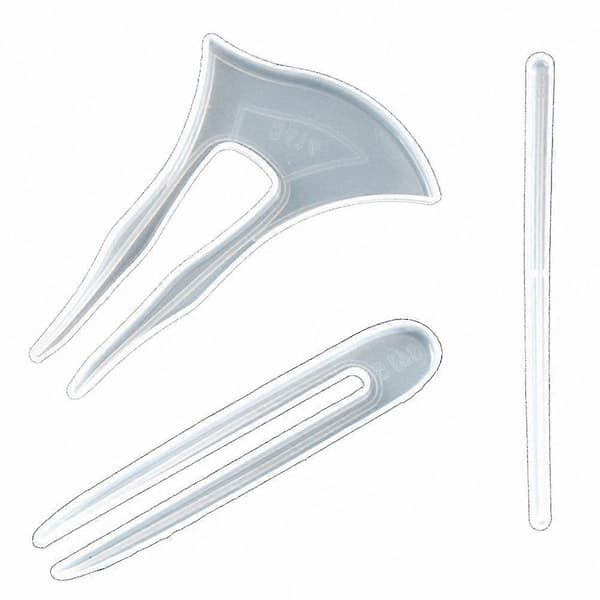 DIY Hårnål Silikonform Klassisk Håndlaget Krystall Epoxyharpiksform Antikk Hårnål Spisepinner Si