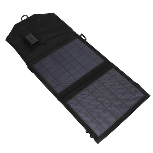 Sammenleggbar 7W 5V USB Polycrystalline Solar Panel Lader for utendørs bruk
