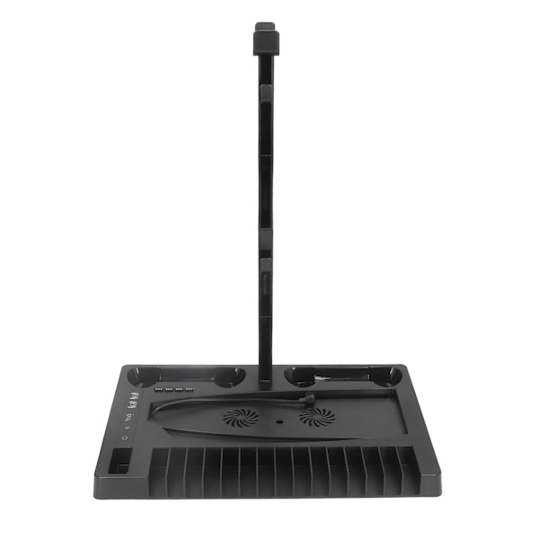 PS5 Vertikal Stand med Køleblæser, Dobbelt Controller Oplader og Headset Opbevaring