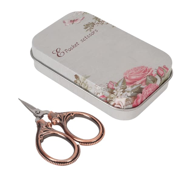Mini Retro Rostfritt Stål Broderi Korsstygn Sax Antik Koppar