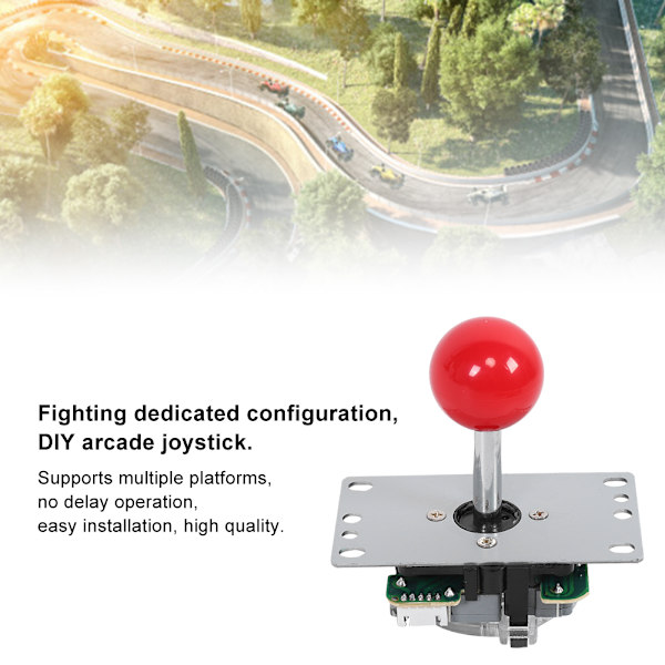 DIY Arkadspels Joystick USB Kontrollpanel med Ljus för PS3 PC Gamepad