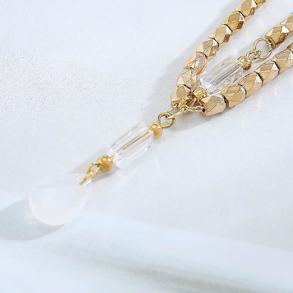 Boho Head Chain Bröllopshuvudstycke guld Pannband Bröllop
