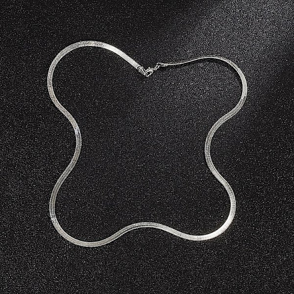 1,5 mm sildeben Flad Snake Magic Chain halskæde til kvinder og mænd