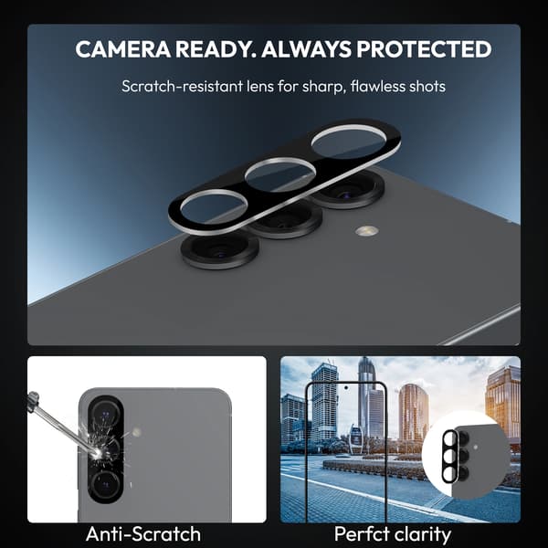 [DT]Samsung S23 FE Skärmskydd 2-pack + Linsskydd 1-pack - Härdat Glas | [Auto Install] - Inga Bubblor