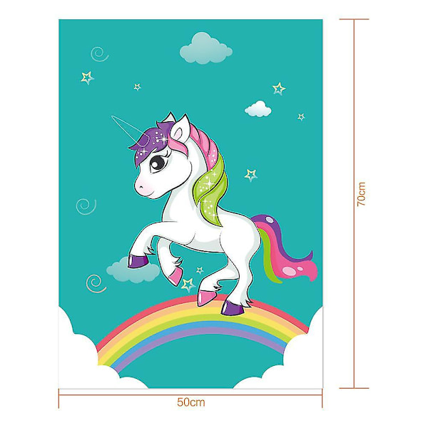 Pin The Horn On The Unicorn Birthday Party Game