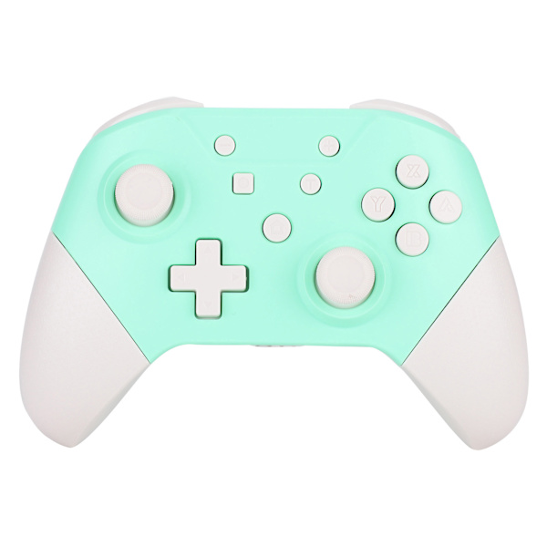 Trådlös Bluetooth-spelkontroll med NFC 3D-joysticks för Nintendo Switch Pro Grön Vit