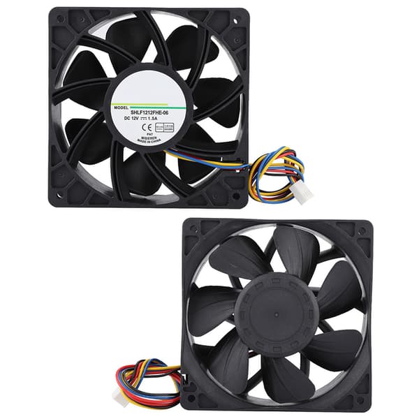 12 cm PWM CPU-blæser med hastigheds- og temperaturstyring DC12V 1,5A
