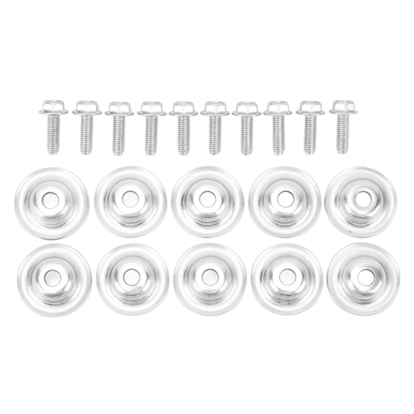 20-delt UTV Skid Plate Vaskemaskin Bolt Sett 7556065: Holdbart Metall Erstatningssett for Polaris RZR 570 800 900