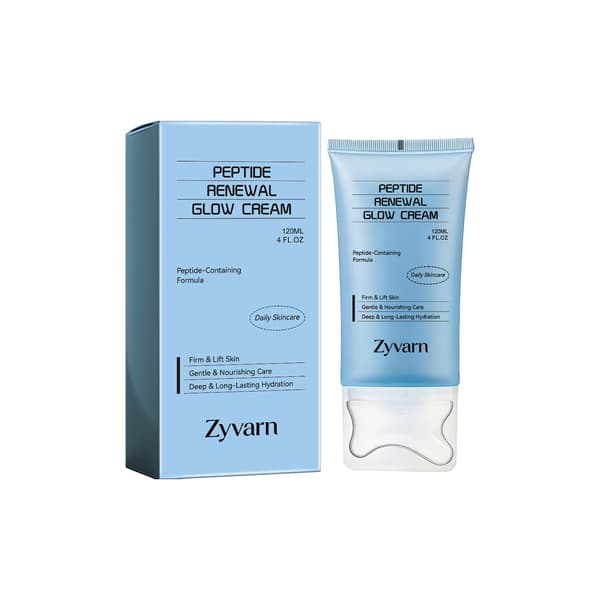 Zyvarn Peptid Ansiktskrem (120ml/boks) - Mild og fuktighetsgivende daglig ansiktskrem for massasje.