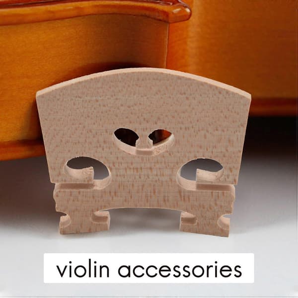 5 stk. ahorn 4/4 fuld størrelse violinbro Qin Code violintilbehør