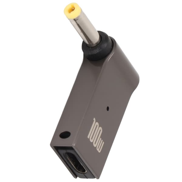 USB C Hunn til DC Adapter PD Hurtiglading 100W Aluminium Legering Albue Design Strømkabel 4x1.7mm
