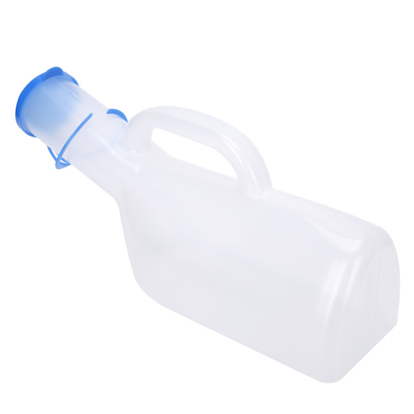 HT 1000ml plastmanlig urinal, idealisk för äldre och sängliggande patienter för sjukvård