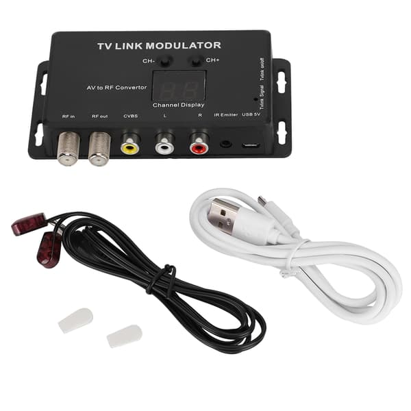 UHF TV Link Modulator AV til RF-konverter med IR-forlenger