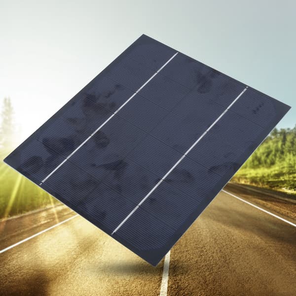6W 6V Monokrystallinsk Silisium Solcellepanel Utendørs for DIY Batterilader Strømforsyning