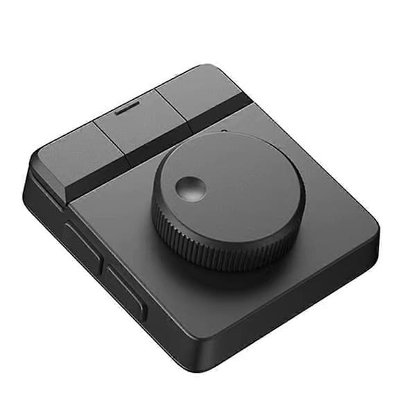 D100H Dial Creative Controller för Video- och Foto-redigering, Dial RGB-knappsatskontroller för Ljussystem Intelligent Studio Black