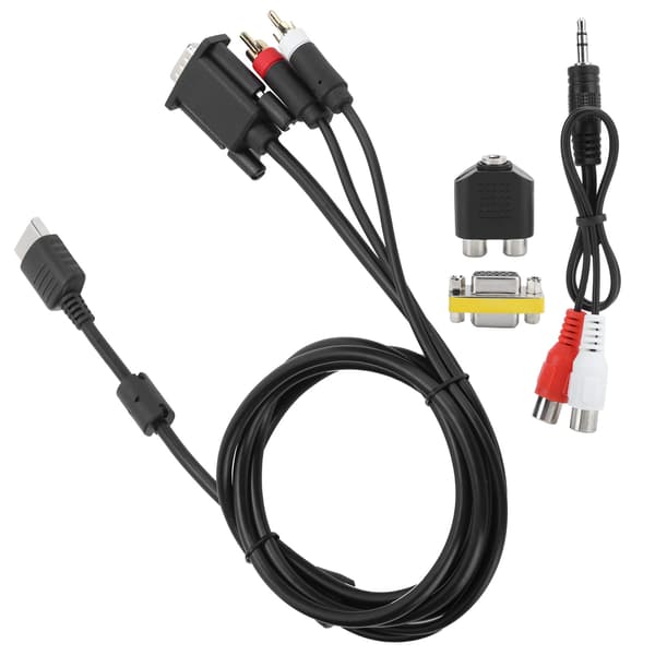 Sega Dreamcast DC VGA-kabel med ljudadapter Hög Definition