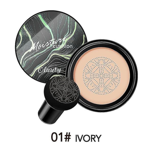 Mushroom Head Cushion CC Cream, Brightening CC Liquid Foundation Makeup Sponge Set