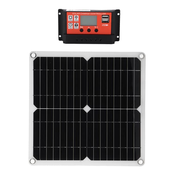 15W solpanel dobbelt USB DC-udgang 100A controller batterioplader til bil båd orange