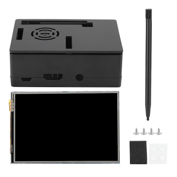 Raspberry Pi 3 B ABS Skal Kabinet 3,5 Tommer Touch Screen Tilbehørssæt