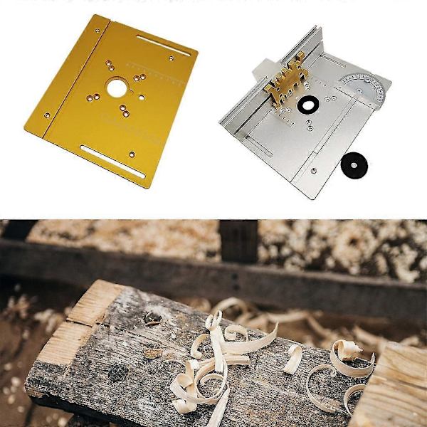【DENGTU】Router Table Insert Plate for Woodworking Benches Table Saw with Miter Gauge 3