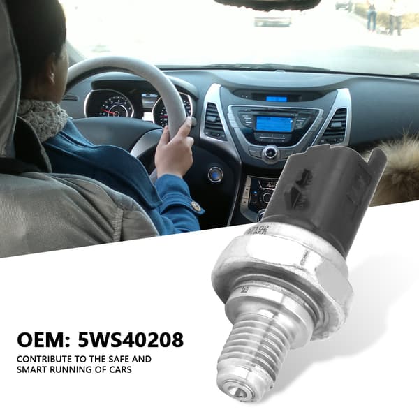 5WS40208 Høytrykks drivstoffrail sensor kompatibel med Nissan Note MPV Qashqai SUV 2007 til 2012