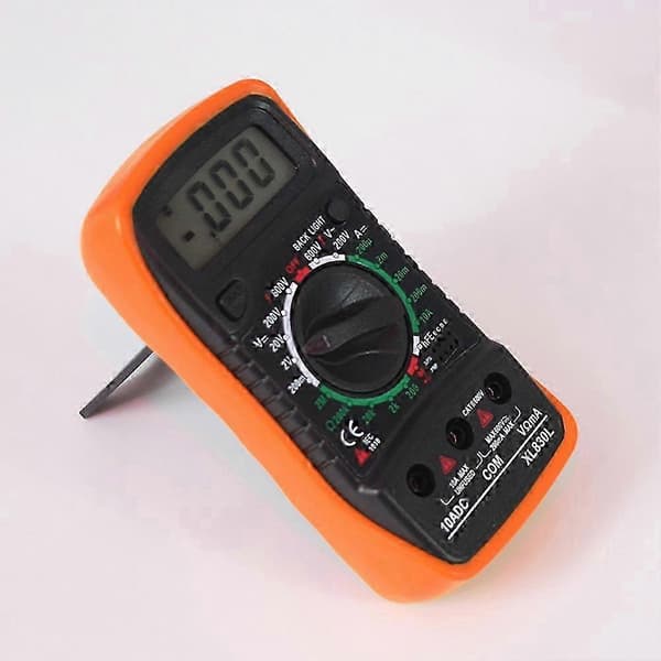 XL830L Digitalt Multimeter: AC/DC Spænding, Strøm, Modstandstester med LCD