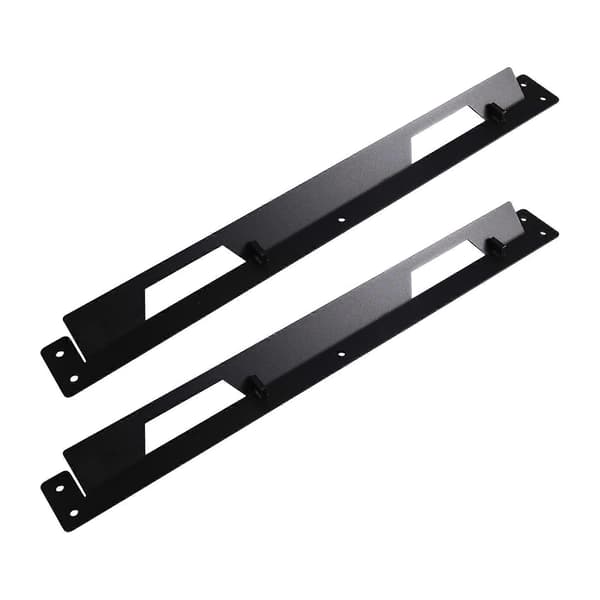 Store monteringsbeslag til Toughbuilt Stacktech Fuld Bredde Monteringsfødder Monteringspladebeslag Klamper Black