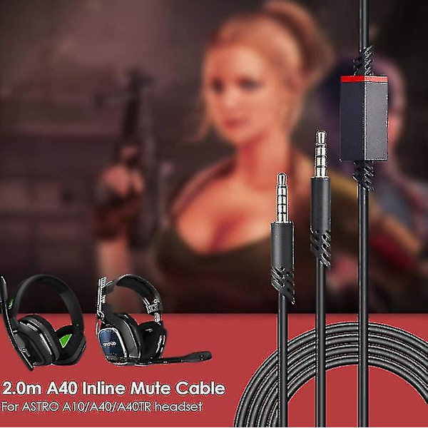 Ersättningsheadsetkabel, för Astro A10/a40 Gaming Headset