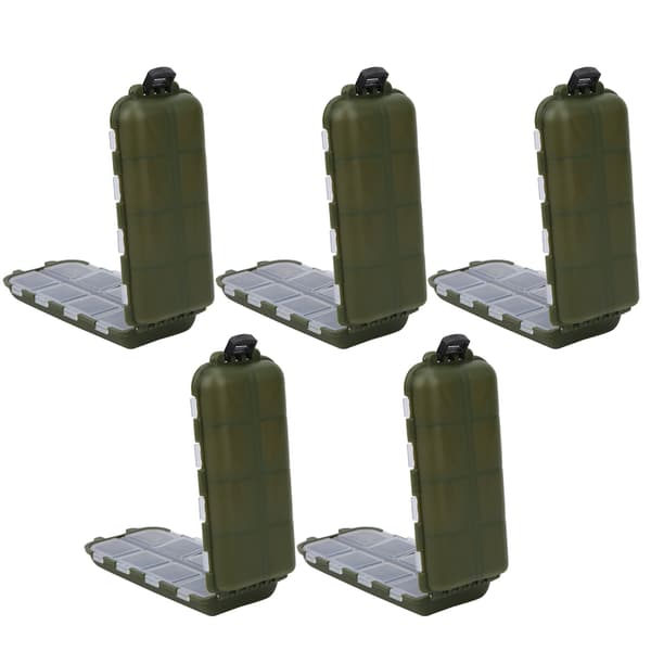 5 Gallons Plastfisk Oppbevaringsboks Dobbeltsidig Brødformet Tilbehørsbeholder