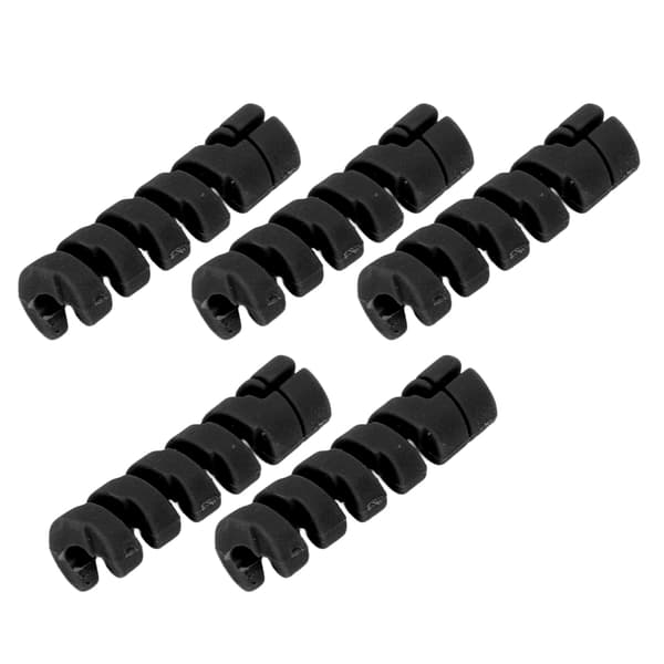 CANSUCC 5-pack Cykelramskydd Gummi Växel Bromskabelhölje Svart