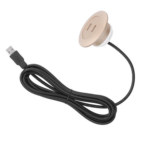 Guld Flush Mount Dobbelt USB Opladningsstik Sofa USB Oplader til Hjemmet