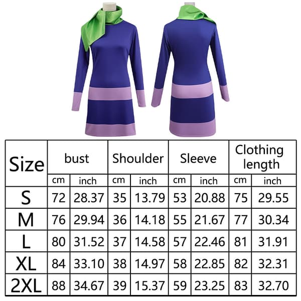 Anime Scooby-Doo Daphne Blake Violet Sæt Dame Cosplay Kostume Karneval Fest en-US