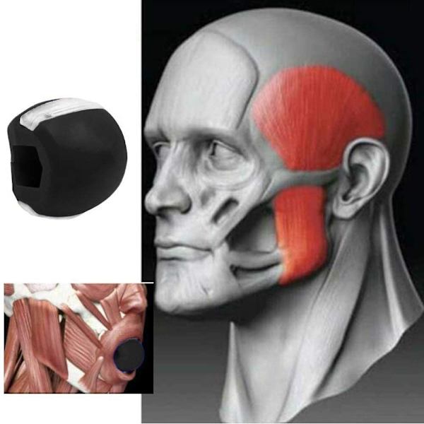 Jawline motionär käktränare silikon Svart