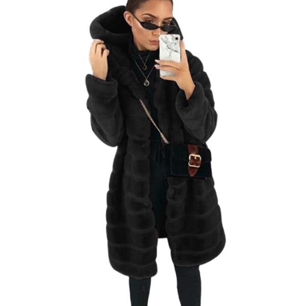 Fuskpäls Huvjacka Mink varm kappa 2XL