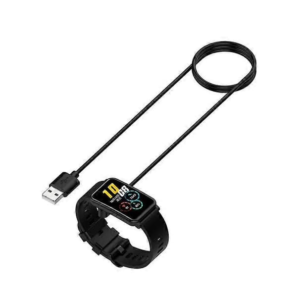 Kompatibel med Huawei Band 10 / Honor Choice ROSSINI 2i Universal Opladerkabel USB Interface Ur Oplader Black