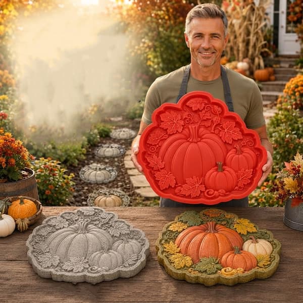 Återanvändbar solrosform för trampstenar, gör-det-själv trädgårdsgångform, pumpa Pumpkin