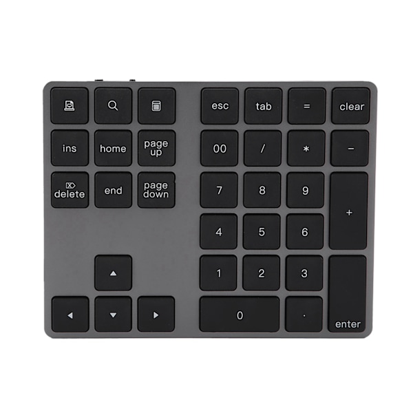 Trådløst Bluetooth numerisk tastatur til Apple PC Sort 34 taster