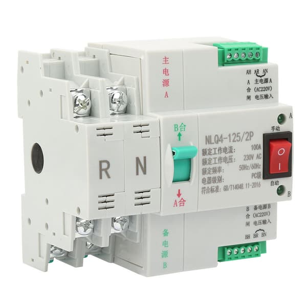 230V AC 63 80 100A Dobbel Strøm Automatisk Overføring Vippebryter