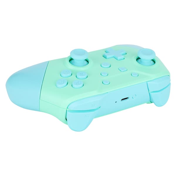 Trådlös Bluetooth NFC-spelkontroll Gamepad med 3D-joysticks för Nintendo Switch Pro Smaragdgrön