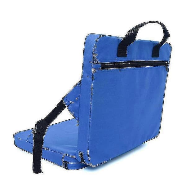 Kudde Bärbar Campingkudde Stol Fällbar Fåtölj Lätt Ryggstöd Sits Utomhus Blue