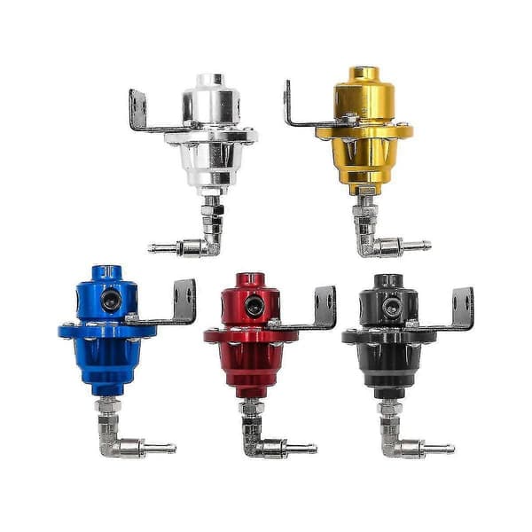 Justerbar bränsletrycksregulator Bränsleförstärkare Universal tryckregulator med tryckmätare Biltillbehör