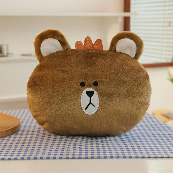 Plysch tecknad handvärmare täckkudde student tupplur kudde Rilakkuma 32cm luminous + singing