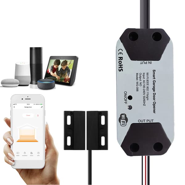 Smart Tuya WiFi-switch til garageportåbner med SmartLife APP-kontrol