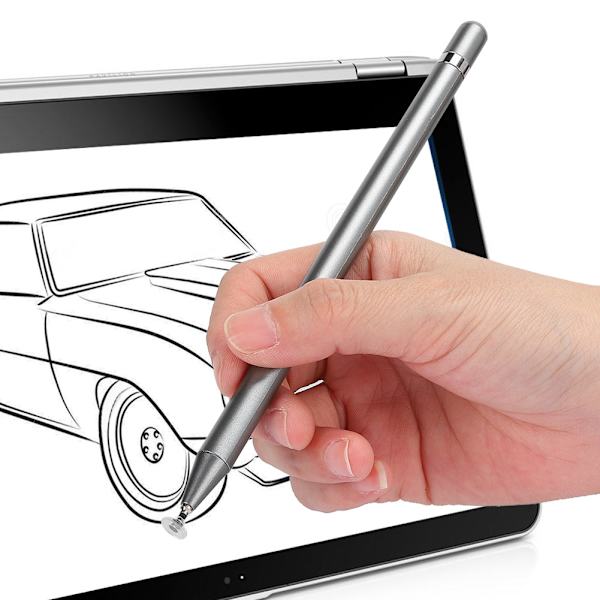 Universal Grå Kapacitiv Stylus Pen til Android iOS Smartphones og Tablets