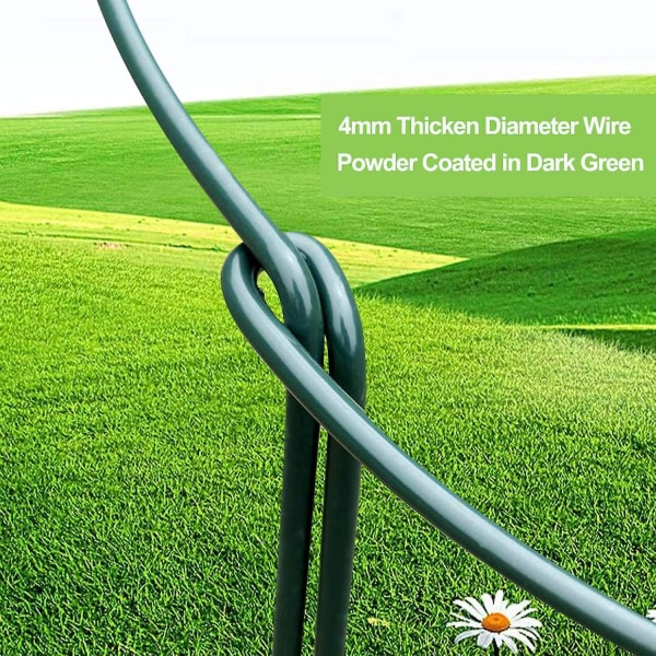 Plant Support Stake Bur Trädgård Pion Ram Ring