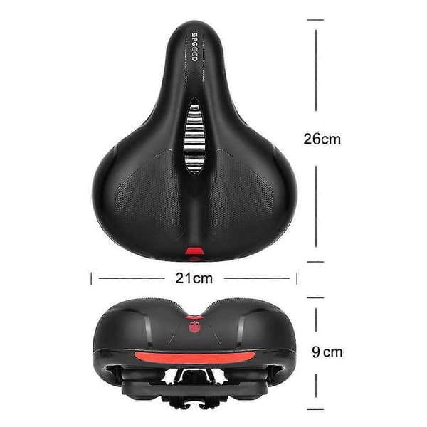 【DENGTU】Cykelsadel Herr Dam Ergonomisk Cykelsits 26 * 21cm Röd