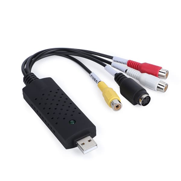 USB 2.0 til 3 RCA Audio SVideo TV DVD VHS RW Capture Converter Adapterkabel