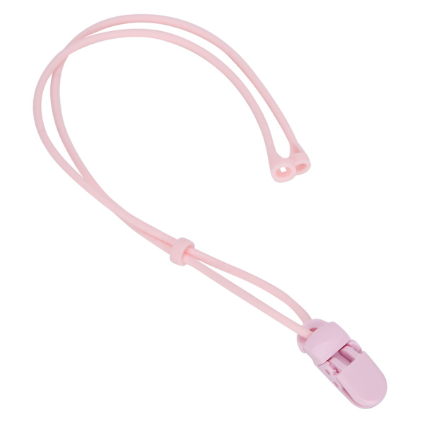 HT Cross-Border Operations Expert: Pink Silicone Elastic Clip Rope Lanyard til børns BTE høreapparater Pink